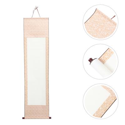 Blank Scroll Portable Rice Calligraphy Hanging Vertical Scrolls Chinese Xuan Paper Wall Scroll Painting Supply