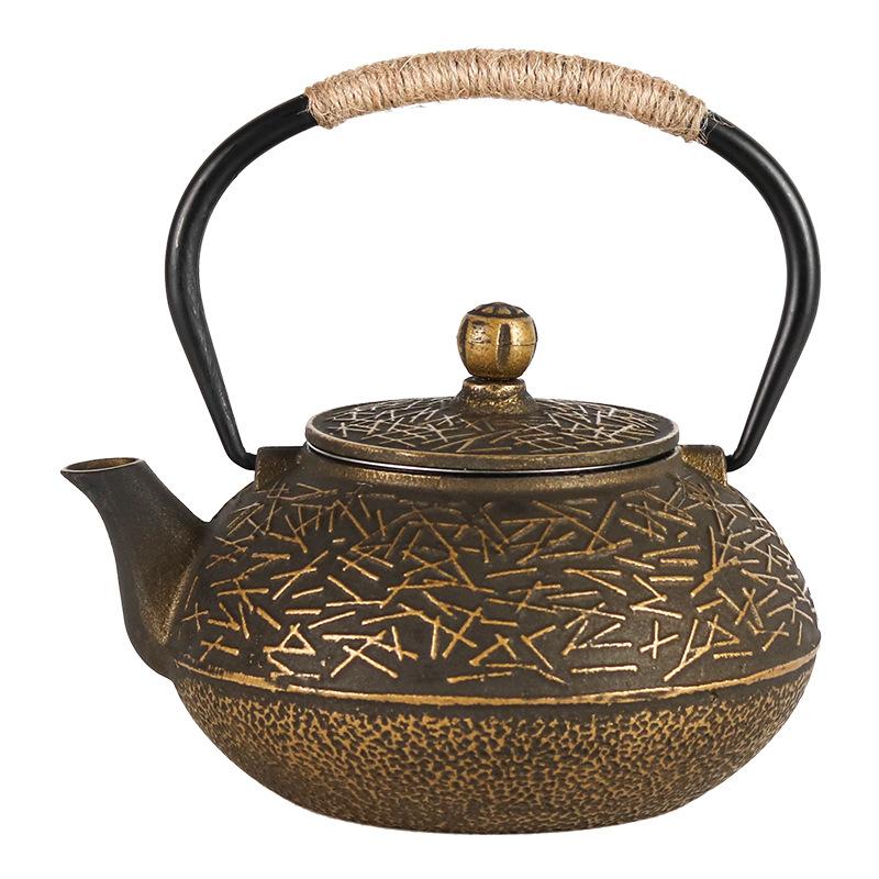 Čínská litinová retro konvice na čaj, čajová souprava, šálek na čaj, ruční dekorace, prodejní kancelář hotelu, měkká dekorace do čajovny