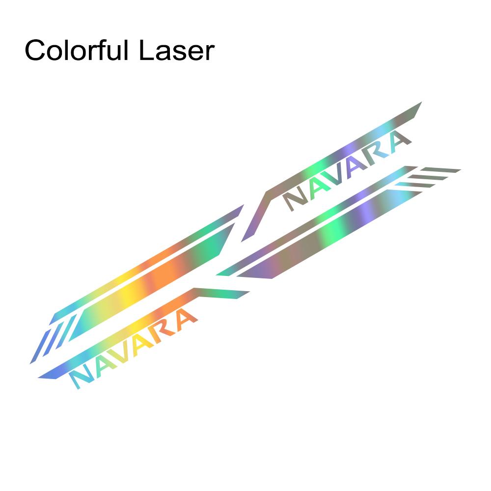 Car Trunk Side Sticker For Nissan Navara D40 D22 D23 NP300 Pickup Truck Stripes Style Decals Vinyl Cover Auto Tuning Accessories