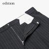 Edition Women's Retro Striped Wide-Leg Wool Blend Trousers