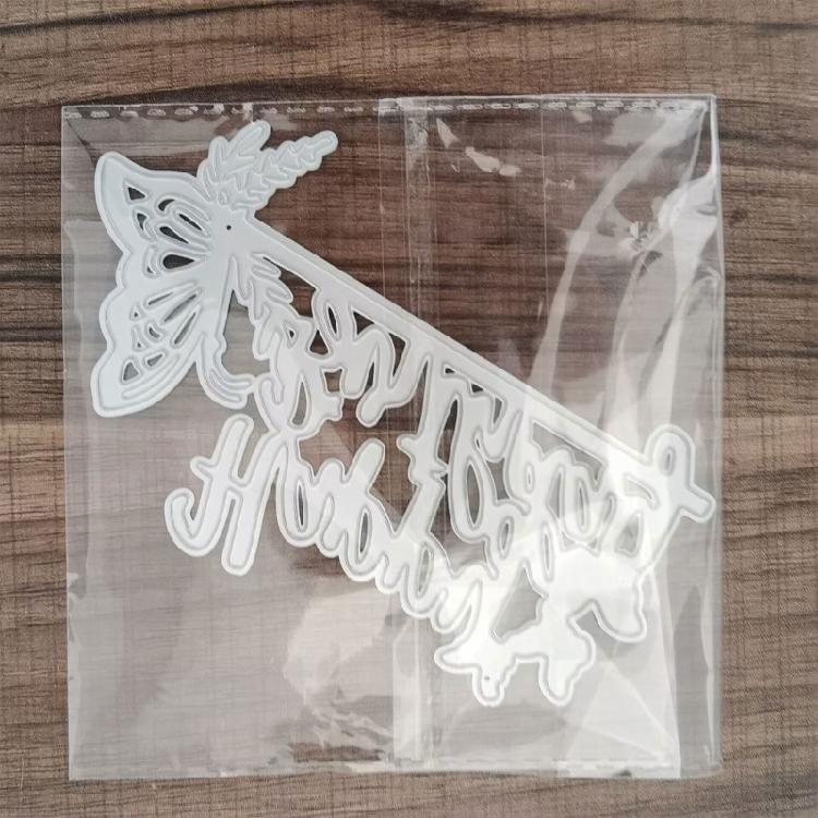 Metal Die Cuts Butterfly Letter Embossing Template Stencil Scrapbooking for Card