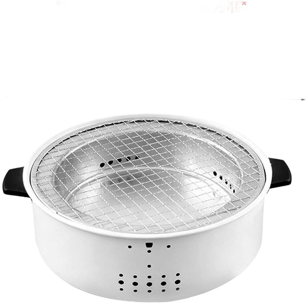 1PC Portable Charcoal Stove For Tea Brewing, Barbecue, And Heating Stainless Steel Detachable Stove With Heat-Resistant Handles