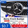 Car Sticker 1pcs 188mm 210mm ABS Car Front Grille Badge Decal Cover Emblem For Mercedes Benz A/B/C/E/S Class GLA CLA GLE GLK CLK