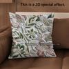 2D Floral Embroidered Pattern Digital Print Pillowcases Pattern Cushion Cover Suitable For Sofa Bedroom Car Pillow Cover