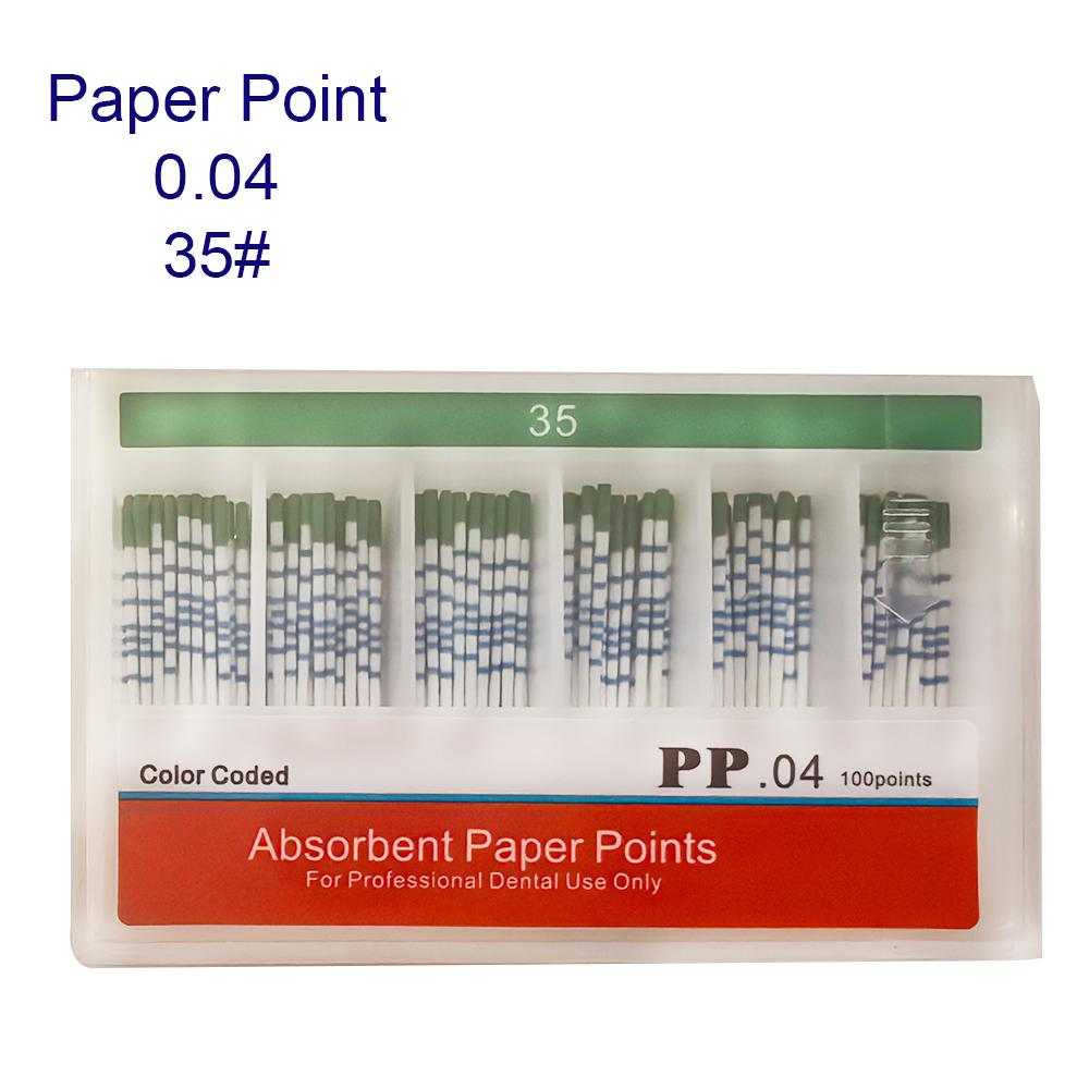 0.02 0.04 0.06 Dental Filling Material Dentist Product Root Canal Endodontic Paper Tips Dental Absorbent Paper Points