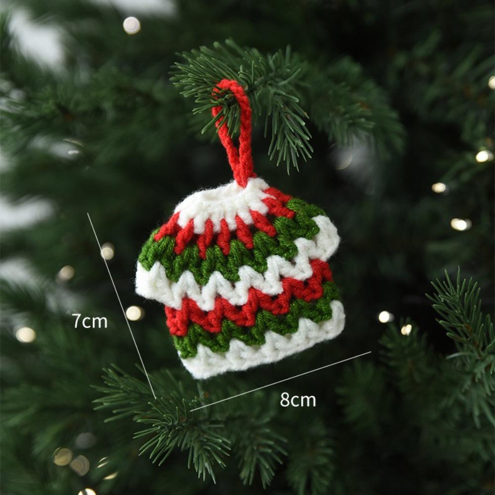 Handmade Christmas Tree  Pendant Santa Claus Mini Woolen Decor Premium Hanging Ornament  Versatile