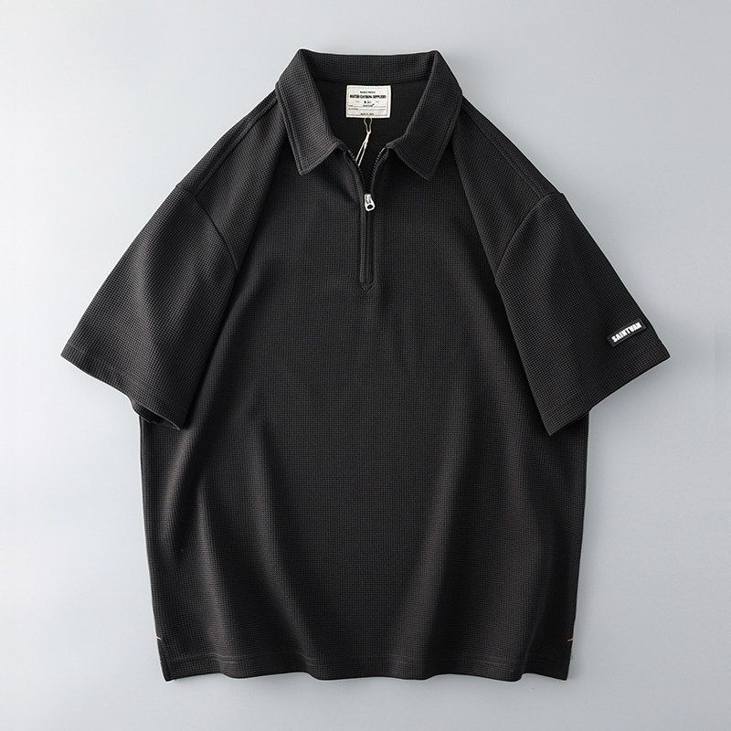 Trendy Men's Short Sleeve Korean Style Fashion T-shirt Polo Shirt