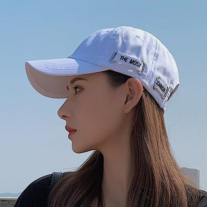 Fashionable Embroidery Letter Neutral Casual Summer Sun Shading Baseball Cap