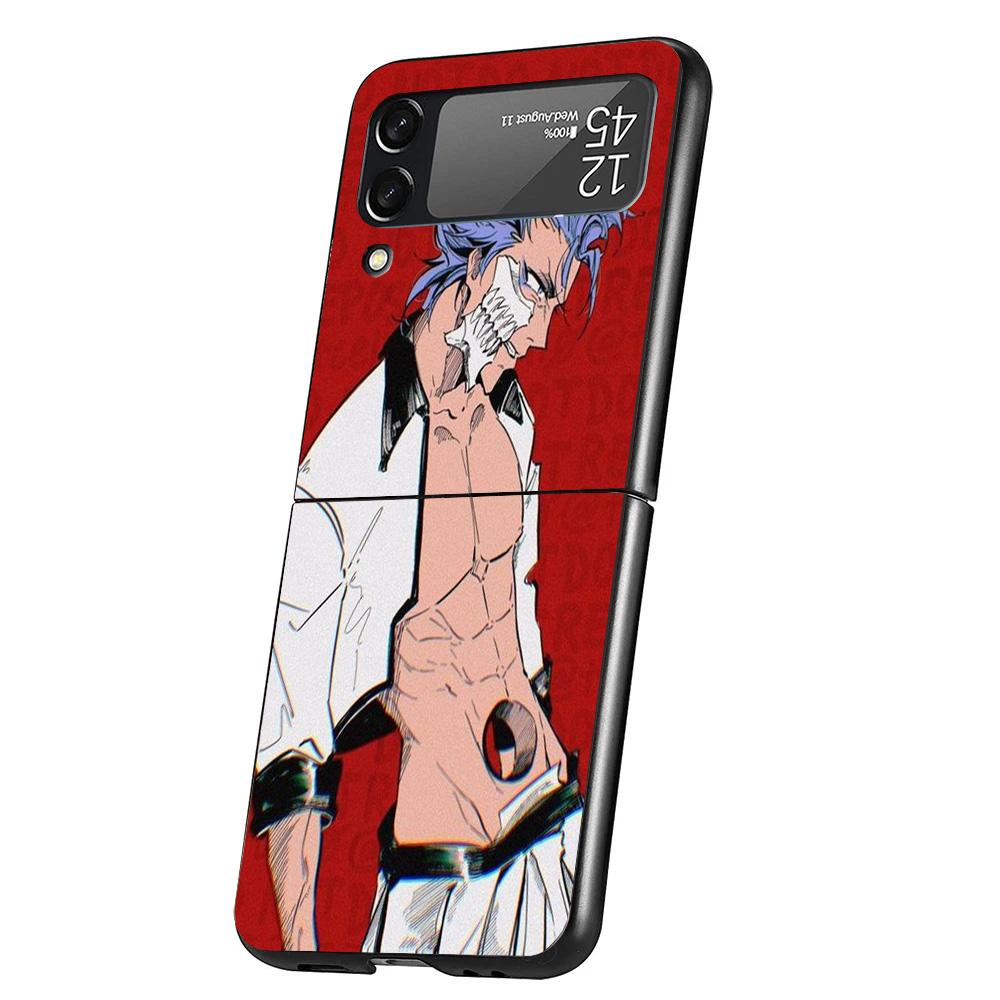 Bleach Grimmjow Cover Phone Case For Samsung Galaxy Z Flip 7 6 5 4 3 5G Flip7 Flip6 Flip5 Flip4 Flip3 Black Fundas Shell Galaxy