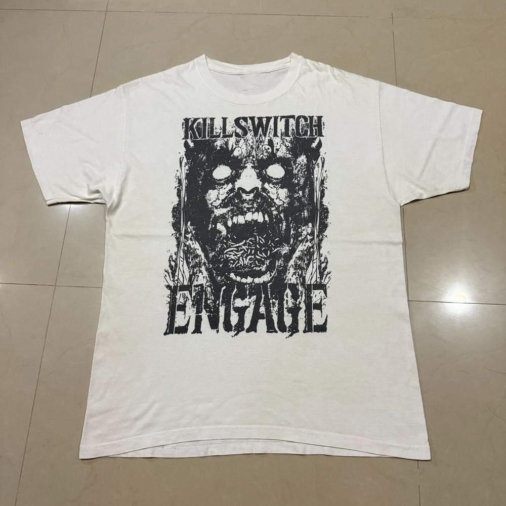 Killswitch Engage Band Poster Music Tour Shirt Unisex White S-5XL ND1241 Unisex T-Shirt XXXXL 2000₽