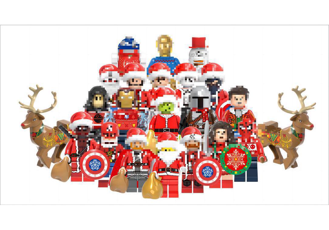 Star Wars Heroes 22-Model Educational Building Blocks for Kids - Christmas Series Minifigures Bagged