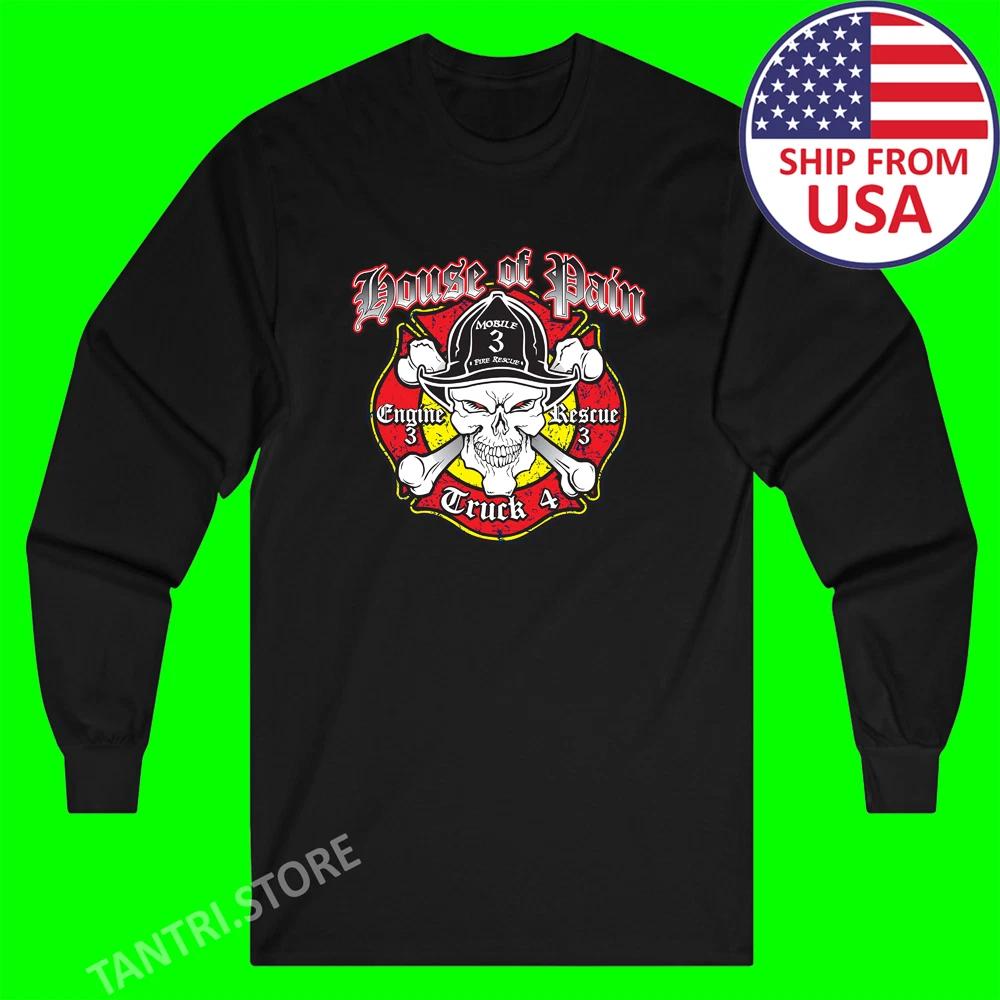House Of Pain Mobile Fire And Rescue Men s Black Size S to 2XL 4XL
