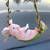 Resin Rabbit Swinging Garden Decoration Waterproof Duck Table Decoration Doll  Flower Garden