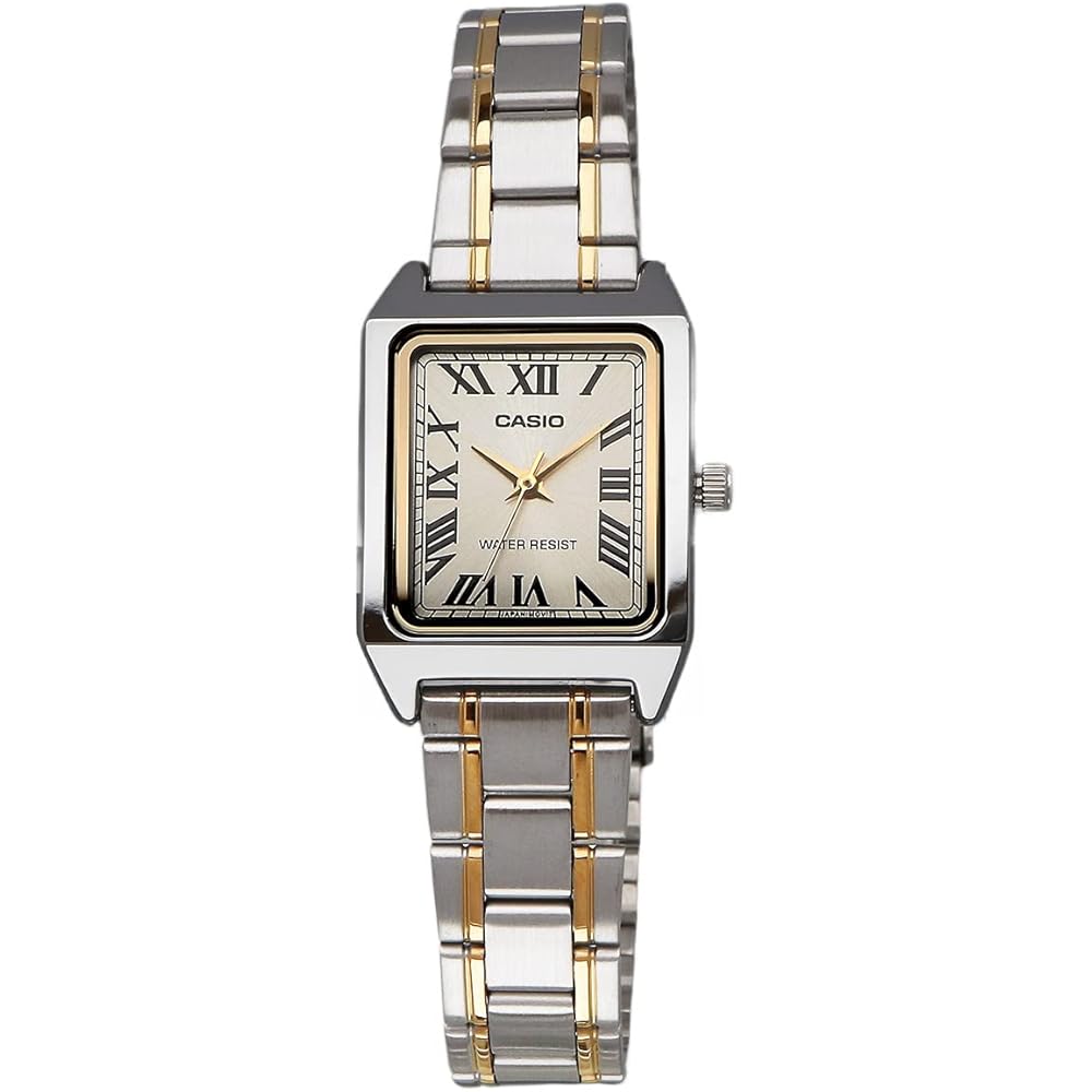 CASIO Standard Quartz Women's Watch LTP-V007SG-9B Silver x Gold Metal Band Overseas Model [Parallel Import]