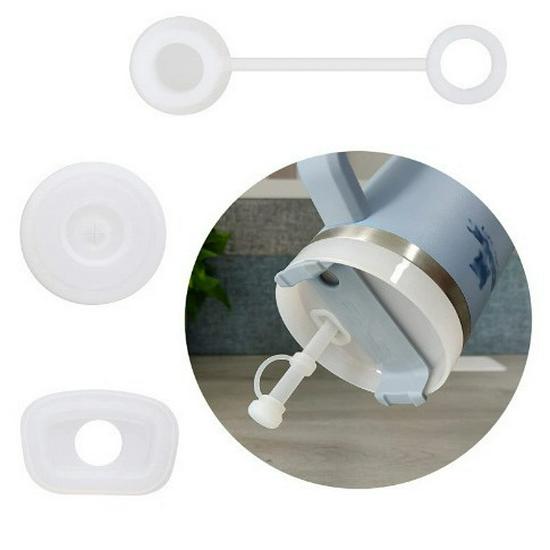 6dílná sada silikonových čepiček na brčka ve více barvách, cestovní zátky proti vytečení