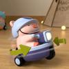 Interactive Pig Stunt Three-wheeled Car Toys Sound And Light Children Fun Motorcycle  Birthday Gift