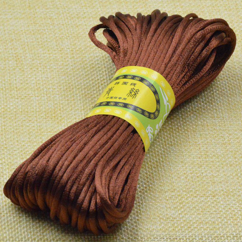 Line 5 Chinese Knot Wire, Bracelet Jewelry Accessories Braided Rope Diy Handmade Material Silk 20 Meters Per Tie