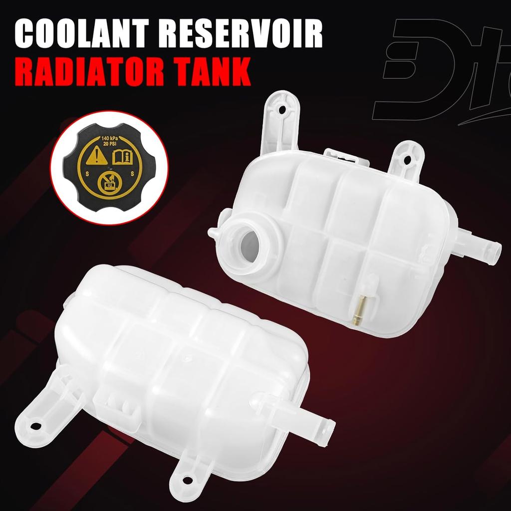 Engine Coolant Reservoir Tank With Cap, Radiator Overflow Tank Compatible With Buick Chevy Vehicle Encore Trax 2013- 1.4L 1.8L Replaces# 603-955,