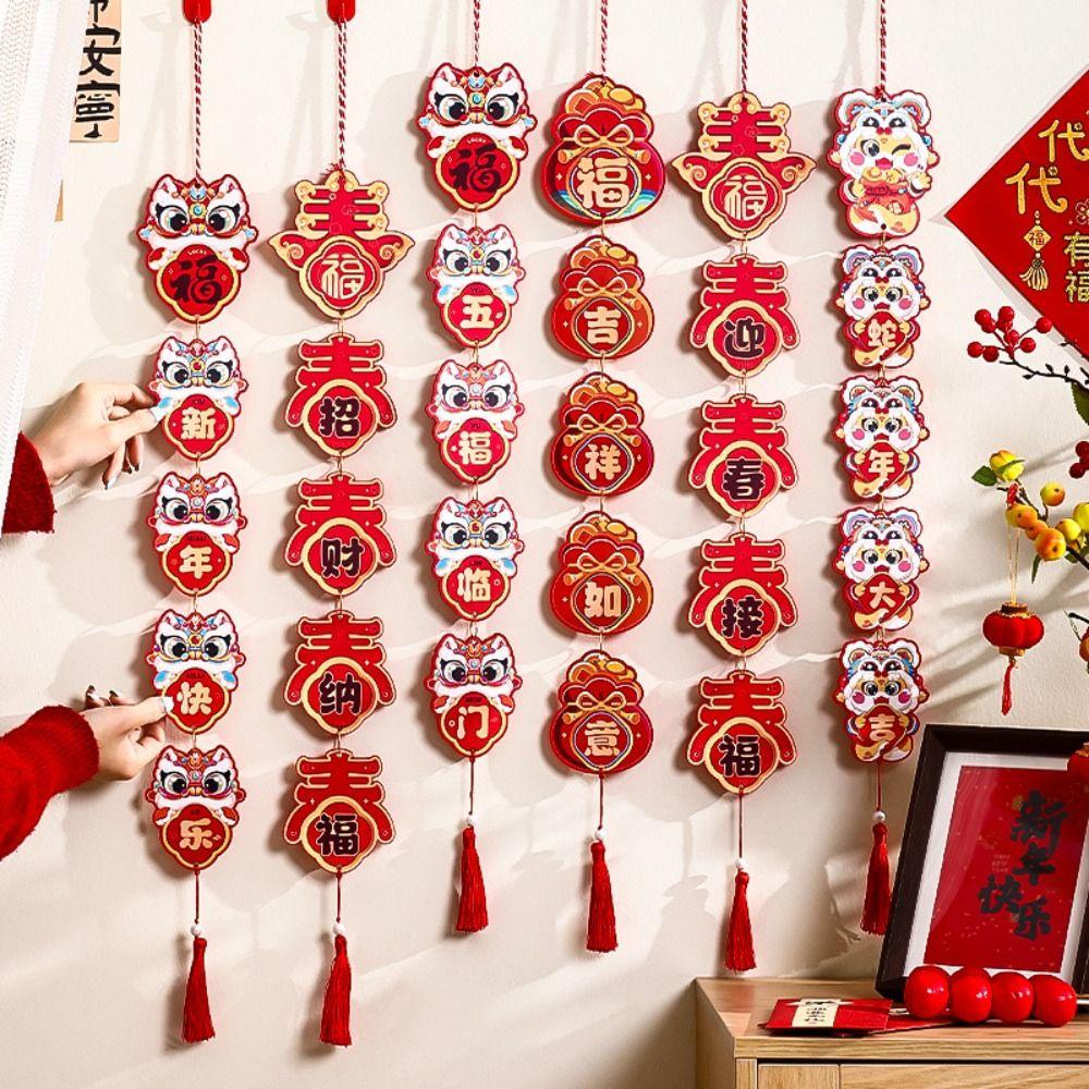 

Blessing Chinese Snake Year Pendant with Tassel Spring Festival Supplies Wedding Birthday Style 6