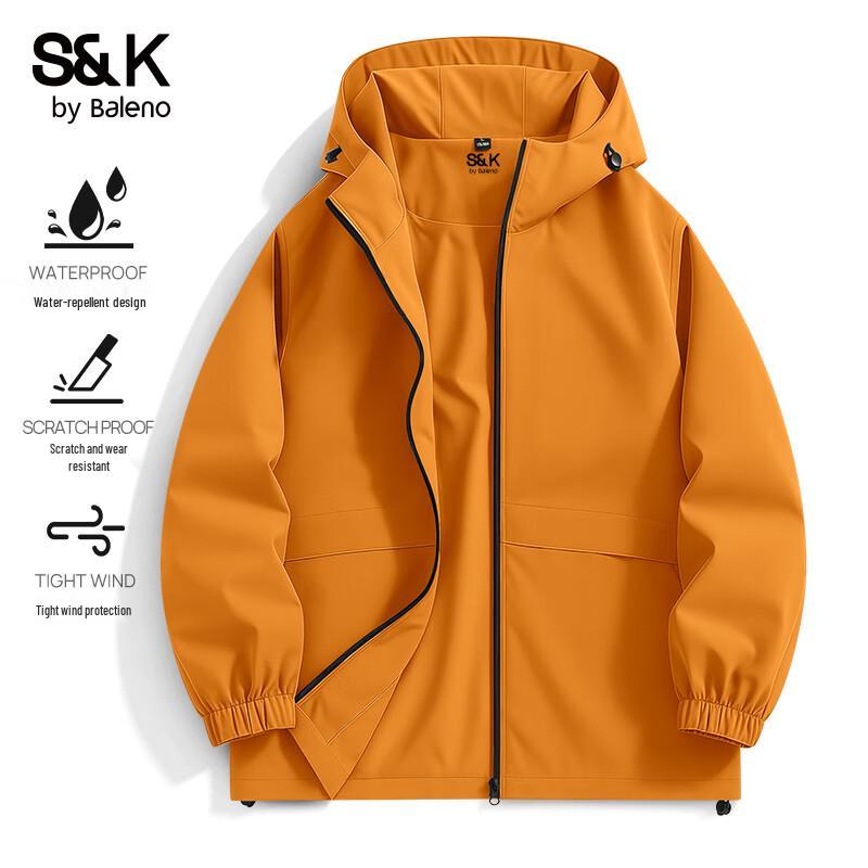 Baleno S&K Herren Outdoorjacke mit Kapuze
