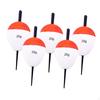 5 Brightly Colored Oval Shaped EVA Foam Fishing Buoys, High Buoyancy for Trout, Catfish, Bass And