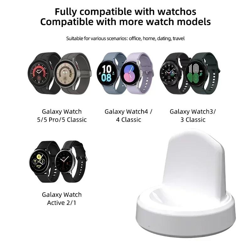 Chargeur Sans Fil Magnétique pour Montre Câble USB Portable Station de Charge Rapide Pour Samsung Galaxy Watch 8 7 6 5pro 5 4 3 Active 2
