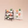 Iron Miniature Plant Holder For 1/12 Scale Doll House Scene Setting Display with Potted Flower for Living Room Decors