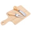 Cheese Board Set Exquisite Square Wood Charcuterie Board with 2 Tools for Party Baby Shower Wedding Present