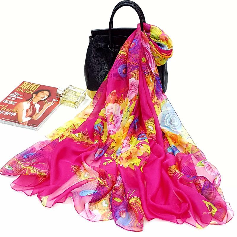 All-Season Oversized Chiffon Scarf for Women - Sun Protection & Versatile Wear