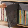 Large Capacity Book Storage Bag Non-woven Fabric Toy Organizer  Living Room