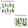 Self-Adhesive Plant Bonsai Wall Stickers Large Size Wall Mural Green Plants Wallpaper  Living Room