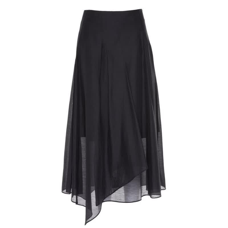 Women s French Style Lightweight Midi Skirt