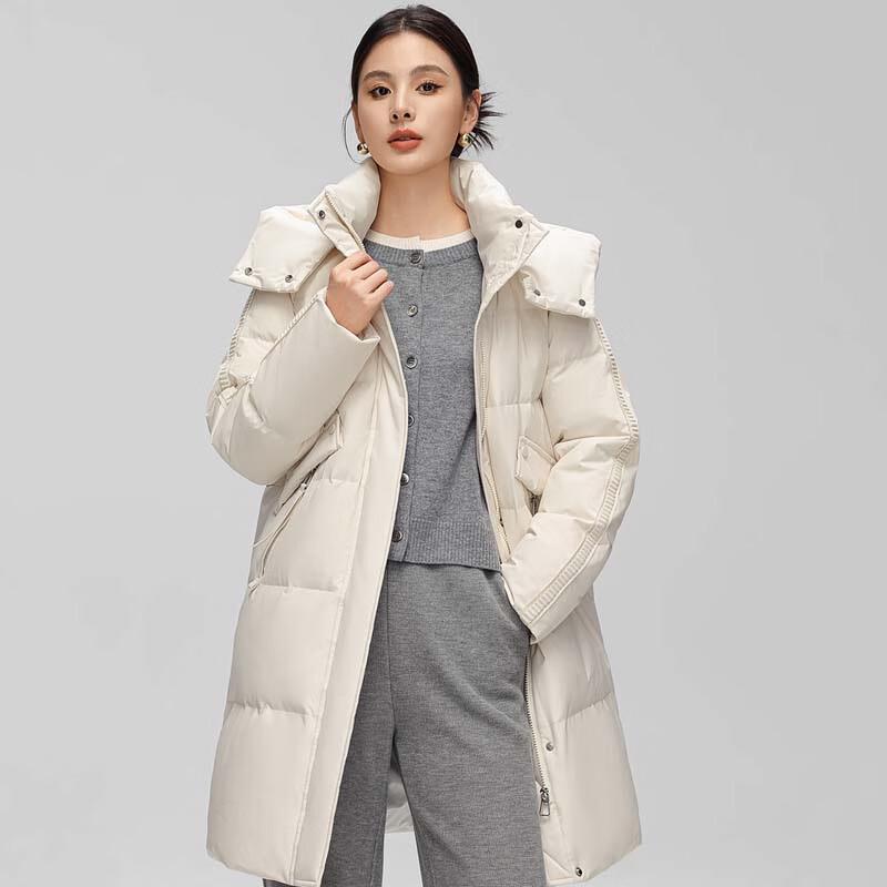 XueZhongFei Women's Mid-Length Thick Warm Down Jacket X40146152F