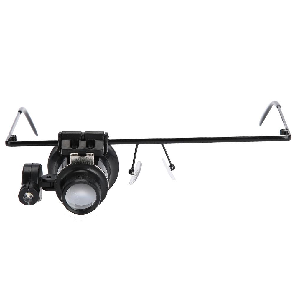 Watch Repair Tool 20X Magnifying Glass Jewelry Accessory Magnifier With LED Light