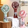 Creative New Model Handheld with Base Spray Electric Fan for Outdoor Travel, Sun Protection, Hydration, and Infinitely Adjustable Speed.