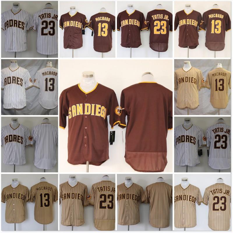 San Diego Padres Fan Fotbalový dres Unisex Vyšívaný Sportovní Top Pruhovaný Design Bavlněná Směs Podzimní Oblečení