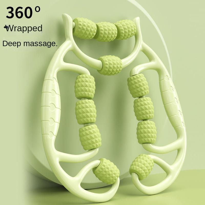 Circular leg squeezer Beauty Leg squeezer Big Calf massager Yoga roller squeezer Muscle relaxation nine-wheeled leg massager