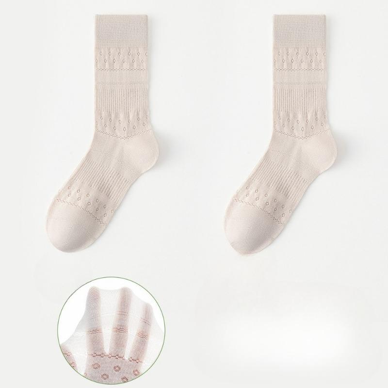 

Женские летние тонкие носки-сетка, полностью сетчатые, полые, впитывающие влагу, дышащие, гольфы-трубы 1 pair