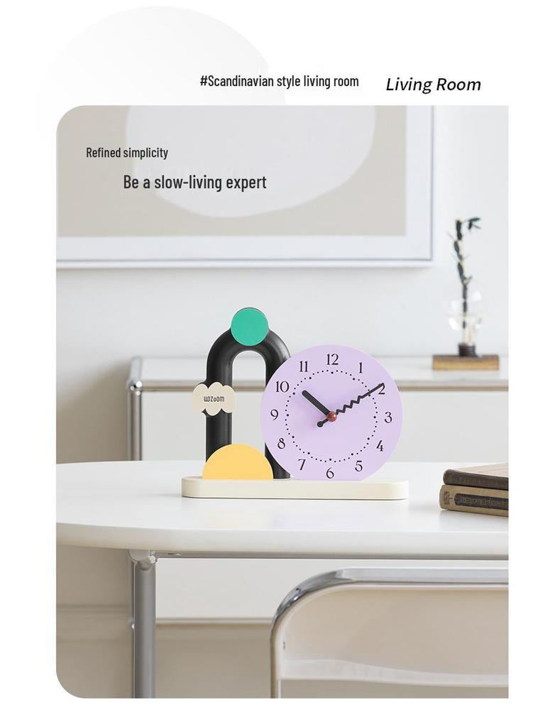 Wozoom House Creative Deco Table Ornament - Living Room & Entryway Clock