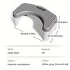 1Pc Toilet Stool For Bathroom, Comfort Toilet Stool For Adult Kids Pregnant Women, Squatting Aid Footstool, Anti Slip Thickening
