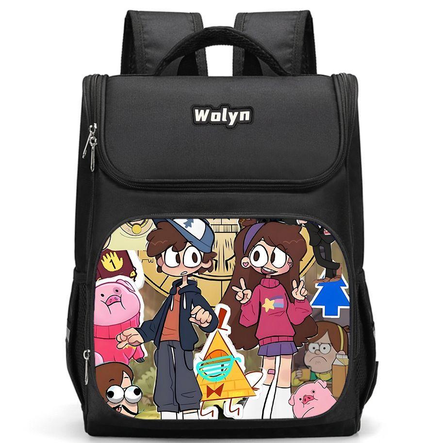 Seltsame Stadt Gravity Falls Freizeit Hochauflösender Druck Grundschüler Leichter Rucksack