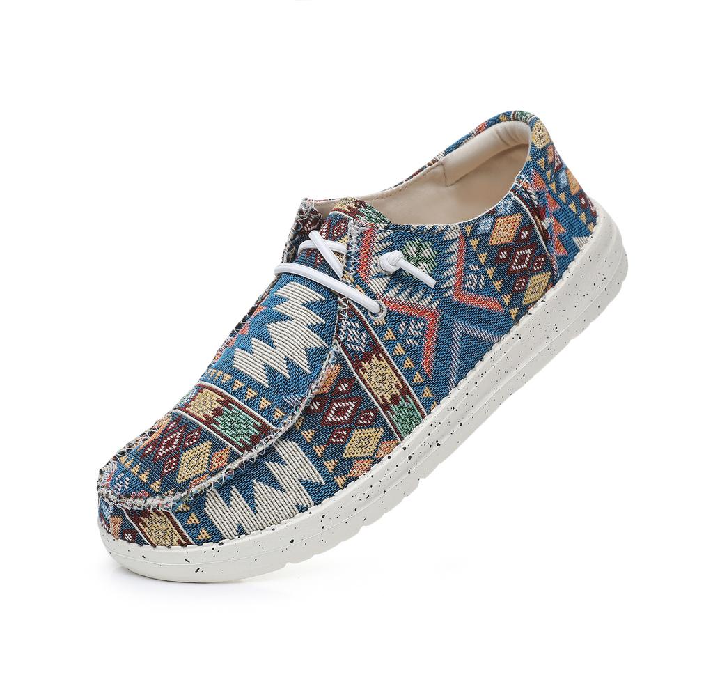 Popular Couple Dude Loafers Trendy Casual Shoes Men's Canvas Shoes Foreign Trade Foot Cover Lazy One Pedal Men's Shoes