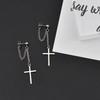 Cross Earrings And Earrings For Women, With A Cold And Niche Design, Fashionable Temperament, Sweet And Cool Earrings And Ear Accessories.