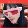 Fashion Pc Frameless Sunglasses For Women And Men With Plush Furry Design Winter