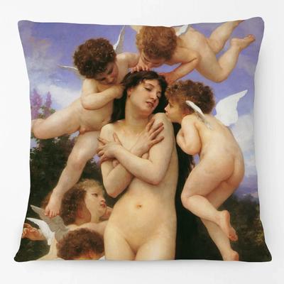 Römische Mythologie Engel Frau Porträts Poster Kissenbezüge Europäische Ölmalerei Kunst Kissenbezug