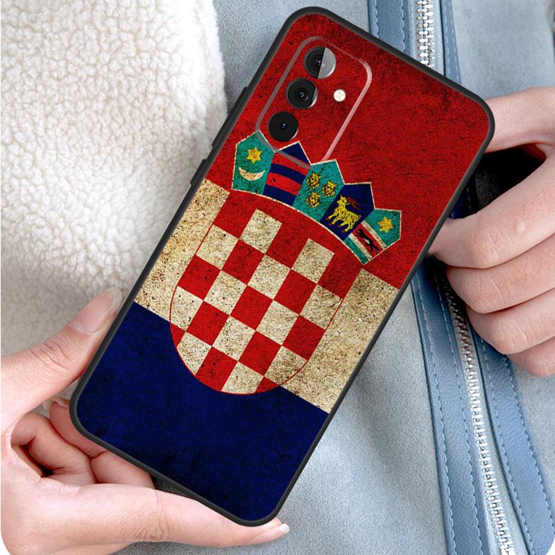Croatia Flag Phone Case For Samsung Galaxy A52 A32 A12 A14 A34 A54 A51 A71 A53 A33 A13 A15 A25 A35 A55