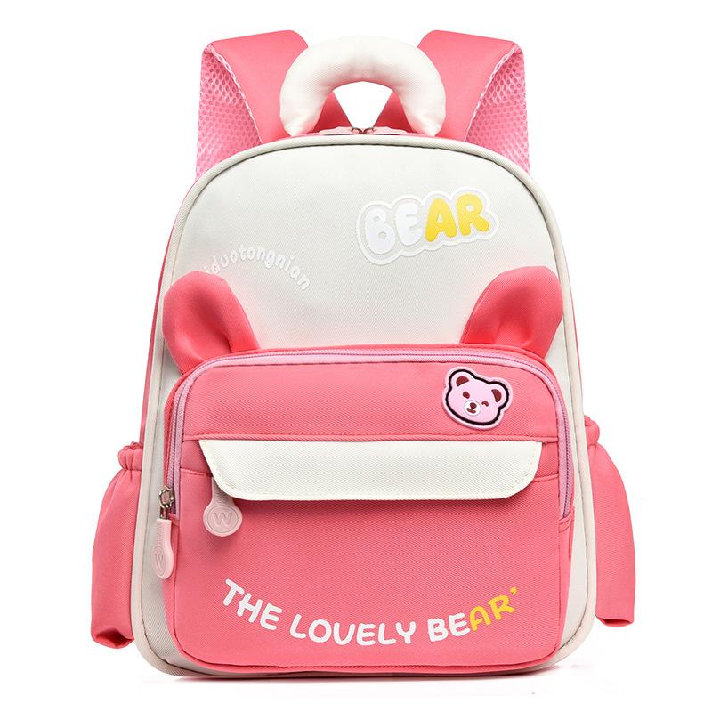 Schoolbag cute bear kindergarten school bag girl boy baby backpack girl animal small backpack children out bag