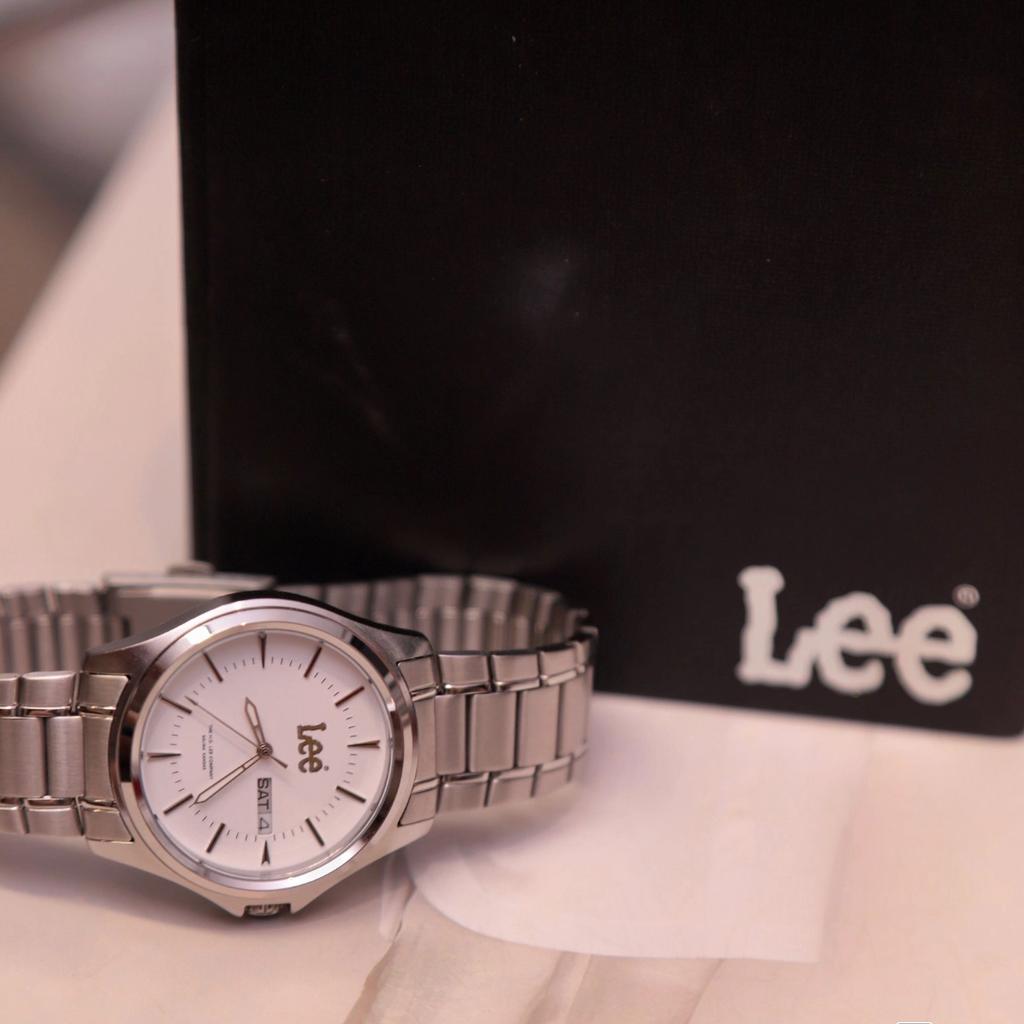 Lee Wrist Watch Quartz Movement Steel Strap 37MM White Dial Men's Watches C331-M464