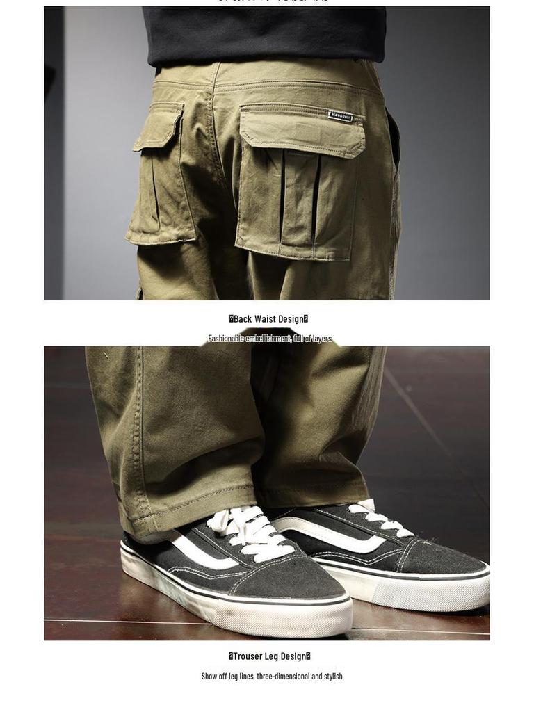 2022 Men's Plus Size Autumn Harem Overalls: Loose-Fit Korean Style Sports Pants