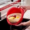 Durable PP Materials Kitchen Drainer Basket Lovely Fruit Shape Colander For Fruits Vegetables Snacks Storage And Display